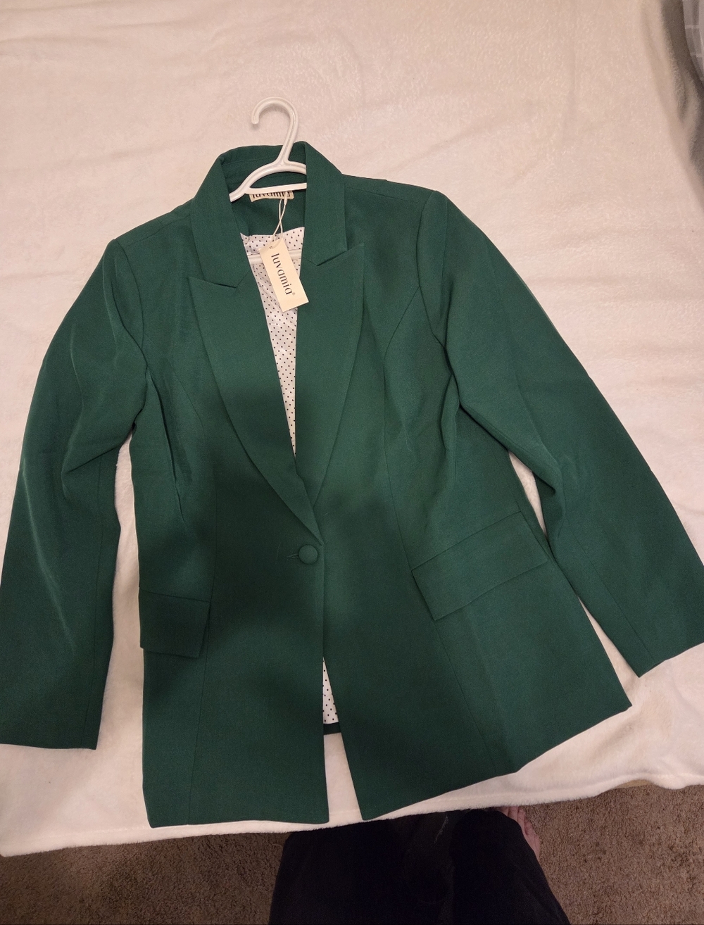 Windsor Teal Green Single-Button Blazer